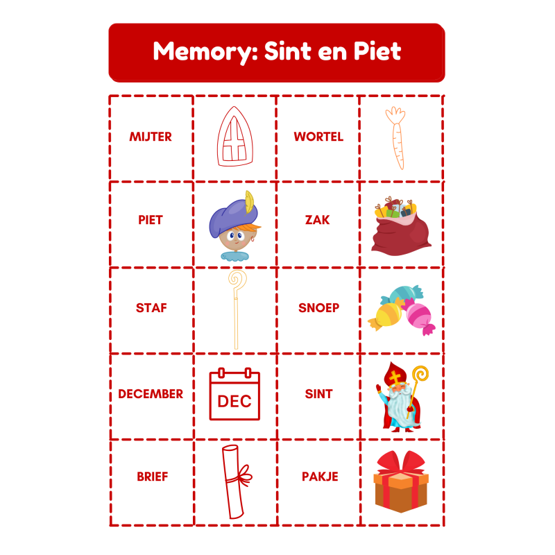 Memory: Sint en Piet (download)