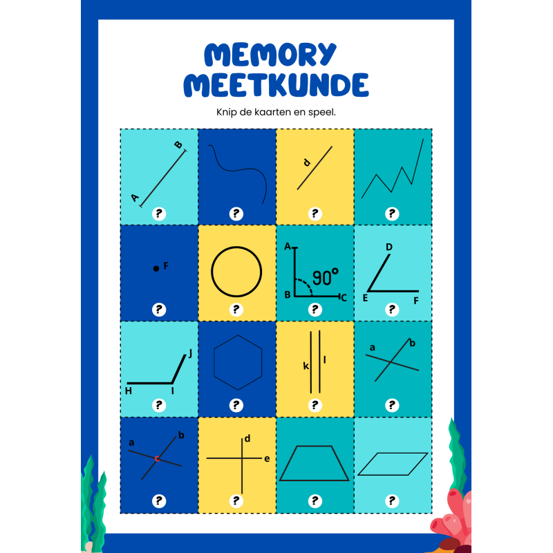 Memory: meetkundige begrippen (download)