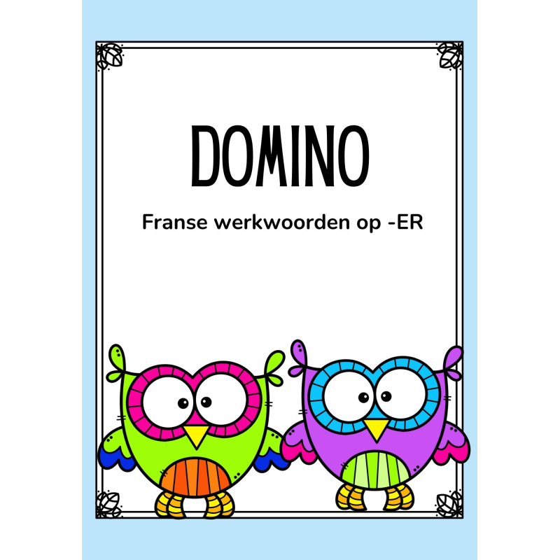 Domino Franse werkwoorden op -ER (download)