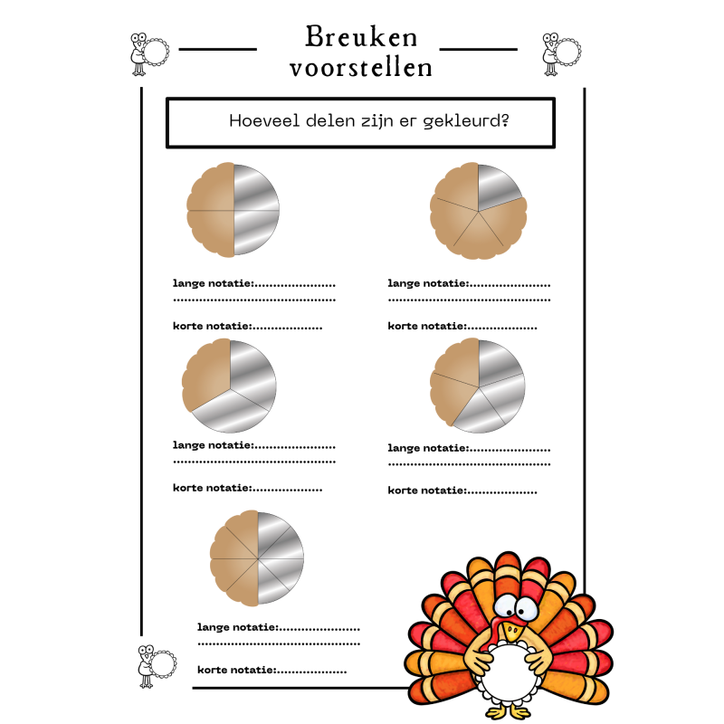 werkbladen: breuken voorstellen