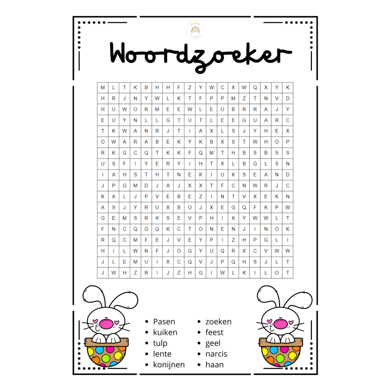 pakket woordzoekers thema Pasen (download) pakket woordzoekers thema Pasen (download)