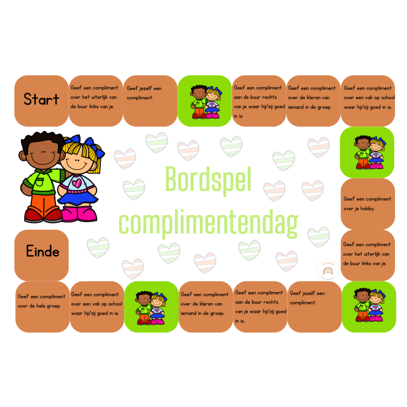 Bordspel: complimentendag (download)