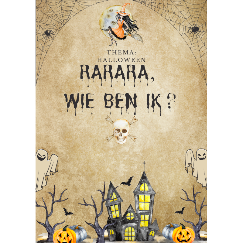 Rarara, wie ben ik? thema Halloween (download)